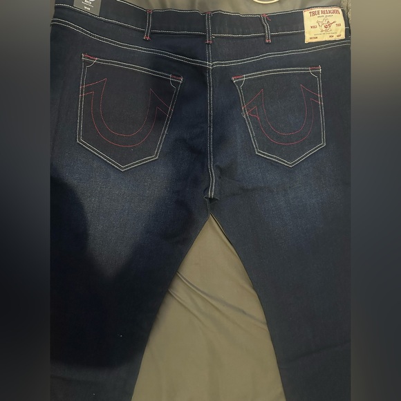 True Religion Rocco Relaxed Skinny Jeans - Dark Blue